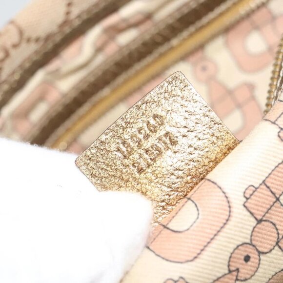 GUCCI GG Canvas Sherry Line Hand Bag Beige Gold 139260 Auth mr1366 - Picture 12 of 16
